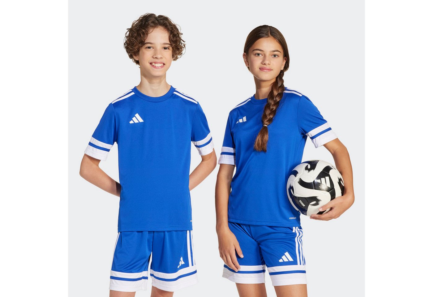 adidas Performance Fußballtrikot SQUA25 JSY Y für Kinder, mit AEROREADY-Technologie, aus Polyester, Kurzarmdesign