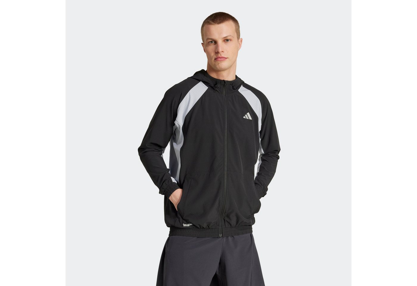 adidas Performance Trainingsjacke TECH APP für Fitness, aus Stretch-Materialien, atmungsaktiv Bild 3
