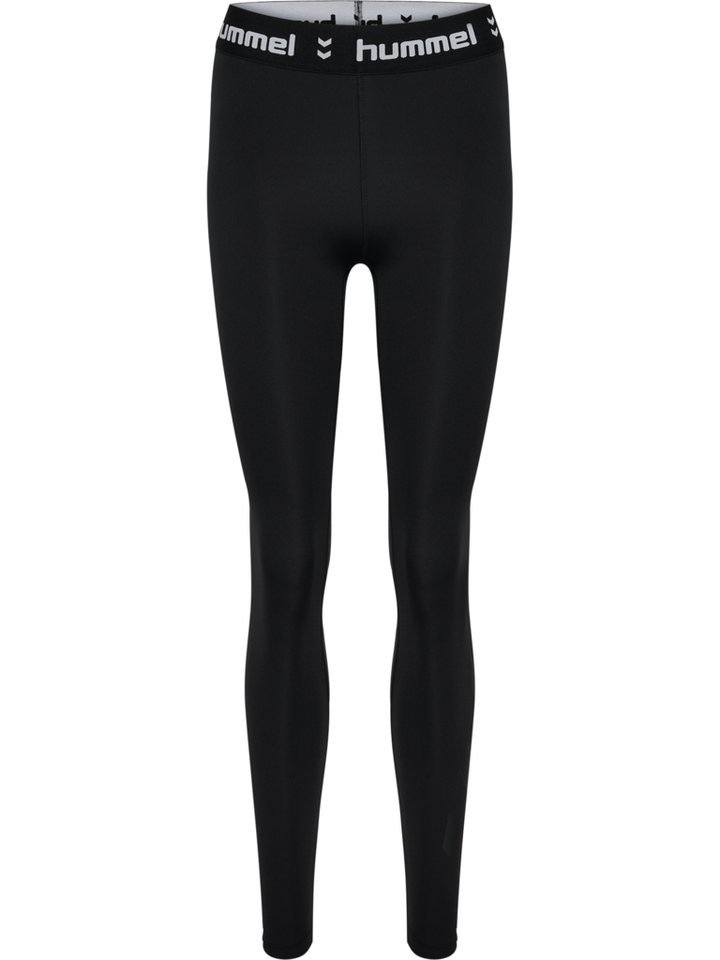 hummel Trainingstights HMLPULSE MID WAIST TIGHTS mit wasserbasierten Drucken, aus Interlock-Material