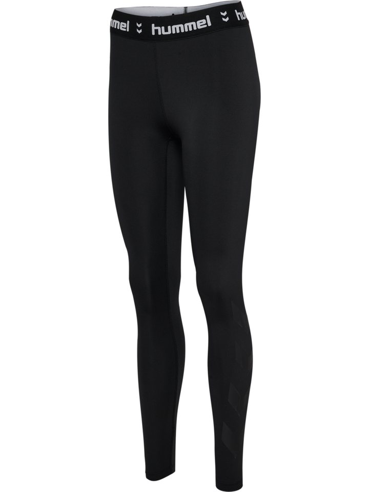 hummel Trainingstights HMLPULSE MID WAIST TIGHTS mit wasserbasierten Drucken, aus Interlock-Material Bild 3