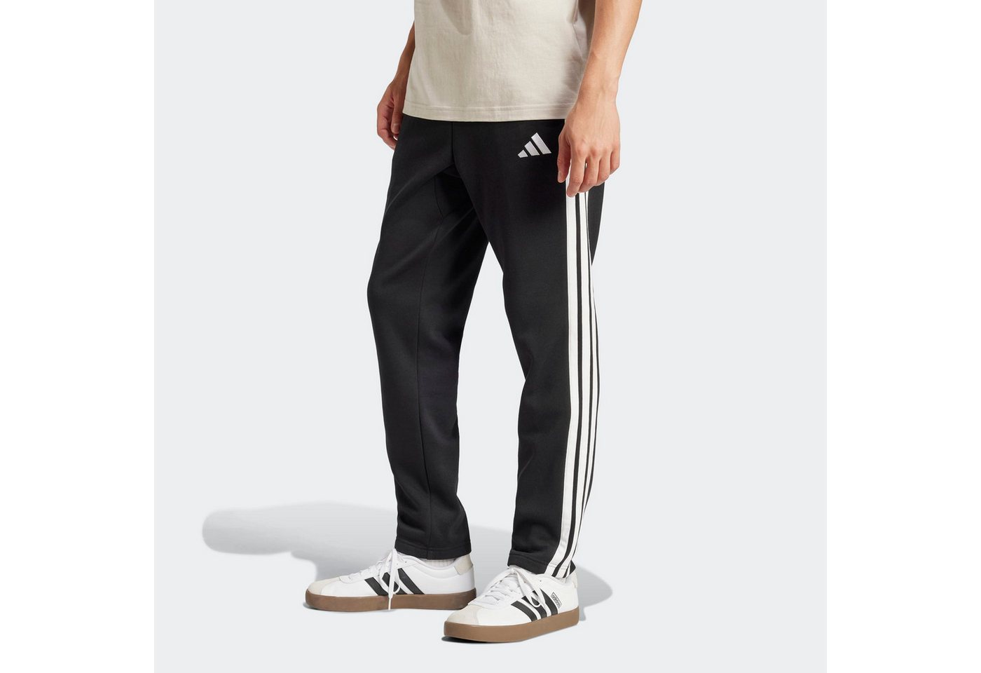 adidas Sportswear Sporthose M 3S FL O PT aus Baumwolle, Polyester und Viskose, offener Saum