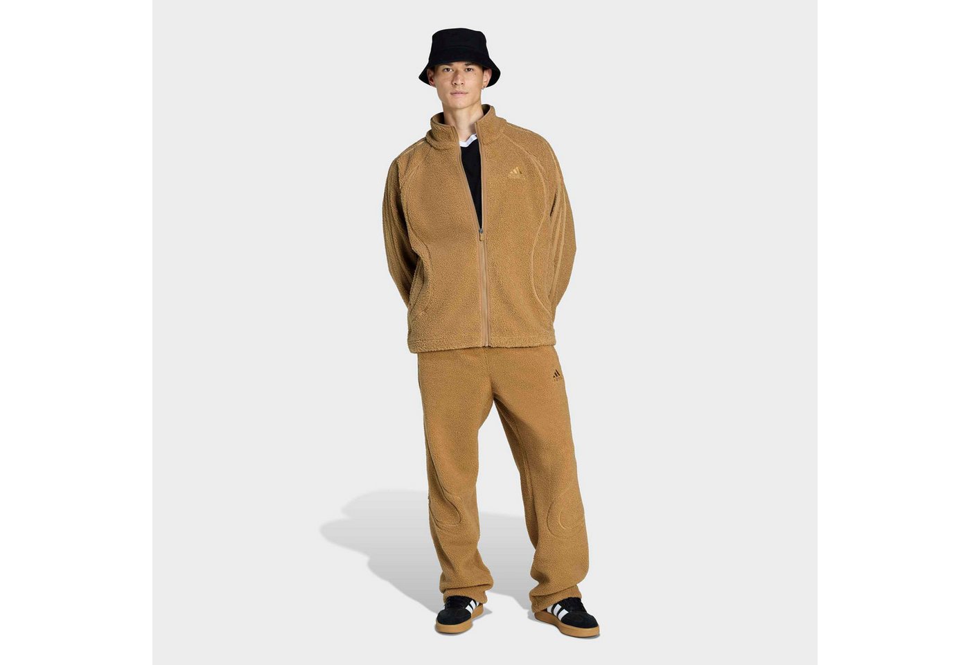adidas Originals Trainingsjacke TG BORG TT Fleecejacke für Erwachsene, lockere Passform, mit Stehkragen Bild 3