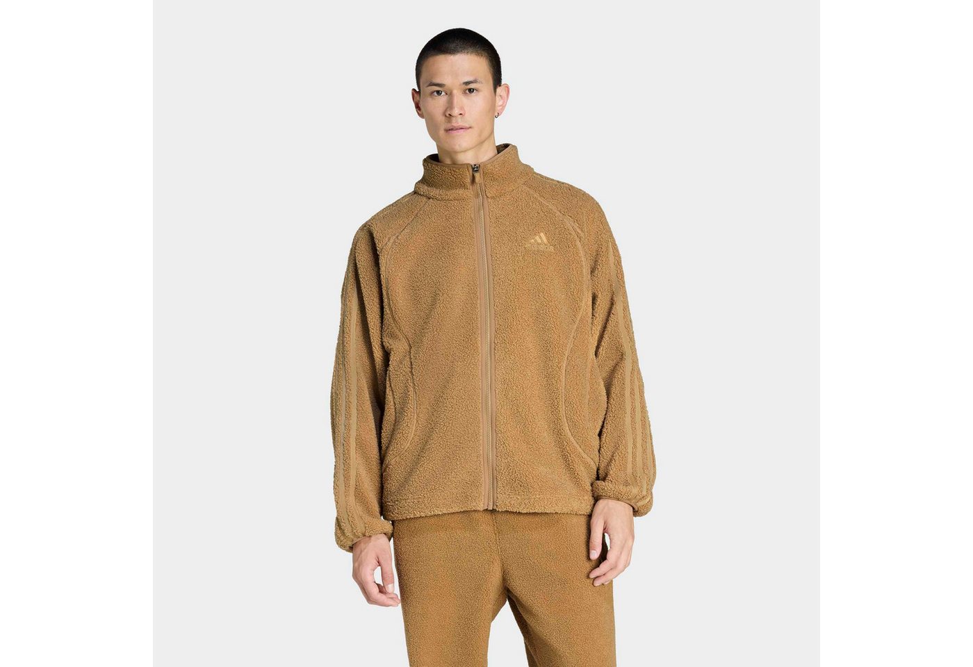 adidas Originals Trainingsjacke TG BORG TT Fleecejacke für Erwachsene, lockere Passform, mit Stehkragen Bild 4