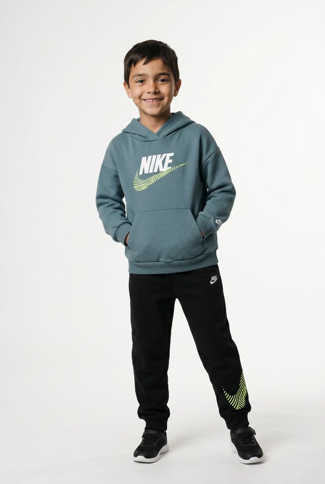 Nike Sportswear Jogginganzug B NSW ITZ OVERSIZE FT PO SET (Set, 2-tlg), für Kinder, mit Kängurutasche, aus Baumwollmischung Bild 4