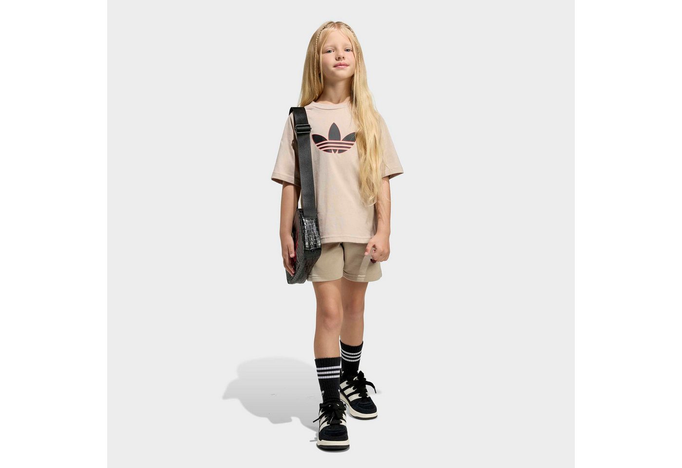 adidas Originals Trainingsanzug TR LO STS (2-tlg), für Kinder, mit 2 Teilen, aus Baumwolle, neutraler Schnitt
