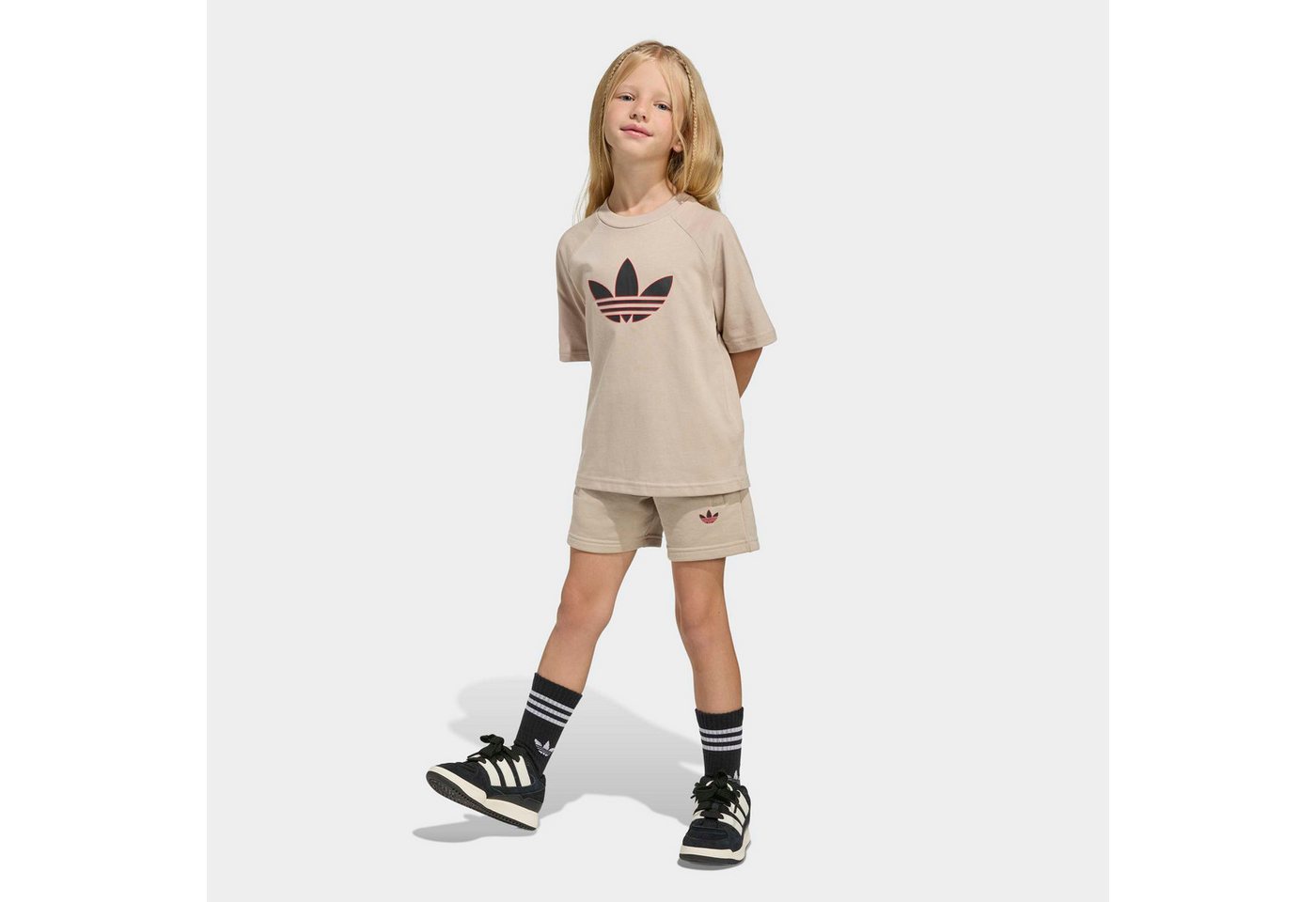 adidas Originals Trainingsanzug TR LO STS (2-tlg), für Kinder, mit 2 Teilen, aus Baumwolle, neutraler Schnitt Bild 3