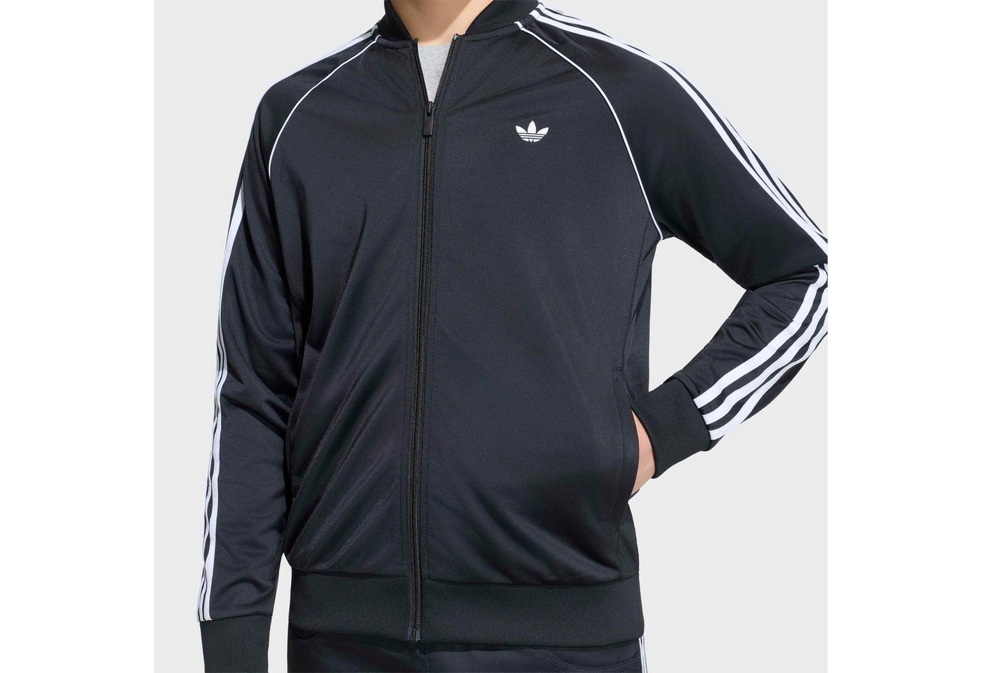 adidas Originals Trainingsjacke SST LO TT für Kinder, mit Reißverschluss, aus Polyester