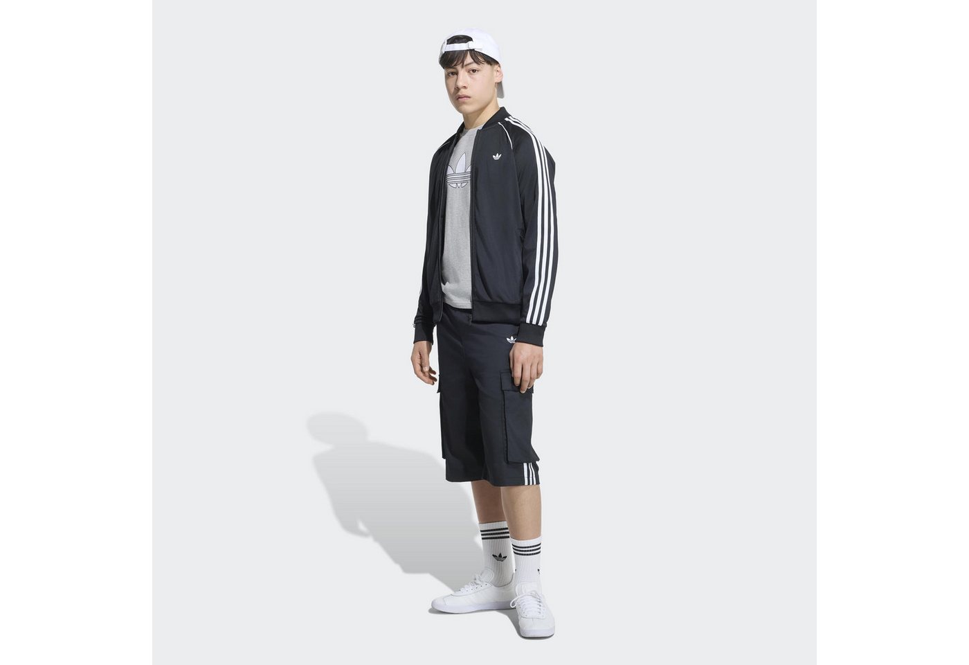 adidas Originals Trainingsjacke SST LO TT für Kinder, mit Reißverschluss, aus Polyester Bild 2
