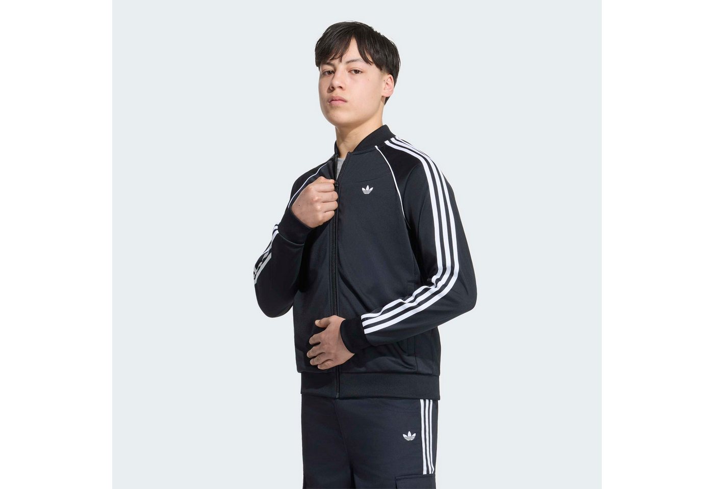 adidas Originals Trainingsjacke SST LO TT für Kinder, mit Reißverschluss, aus Polyester Bild 5