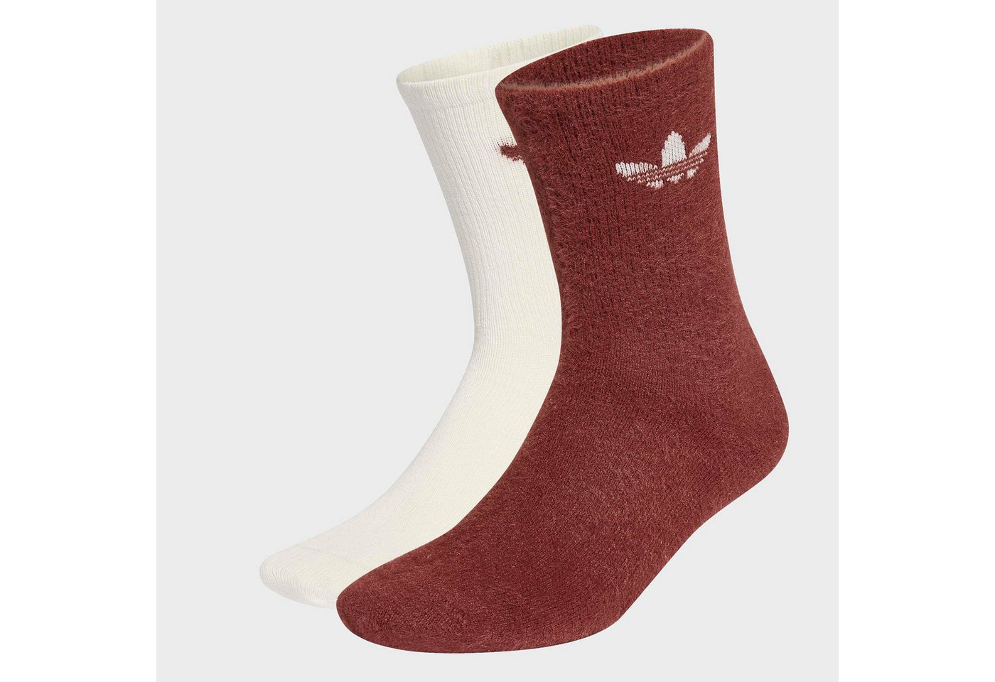 adidas Originals Sportsocken FLUFFY CR S 2P (2-Paar) mit flauschigem Trefoil Logo, flauschiges Garn, Crew-Länge Bild 2
