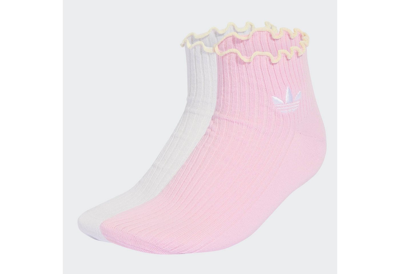 adidas Originals Sportsocken RUFFLE 1/4 S 2P (2-Paar)