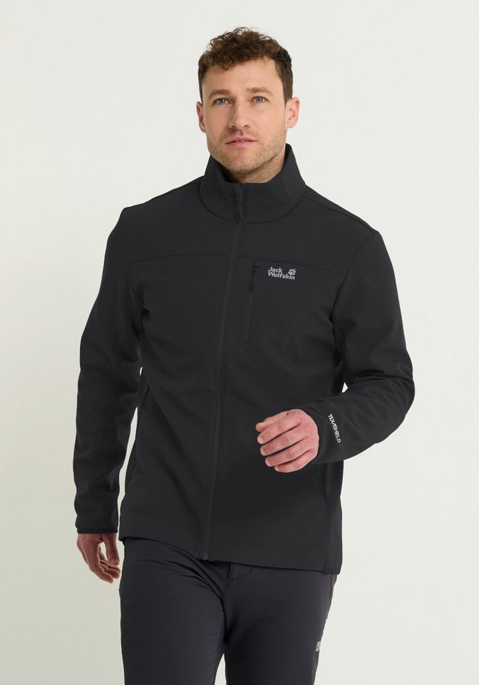 Jack Wolfskin Outdoorjacke WILD WINDS JKT M mit flexiblem Obermaterial aus Polyester und Elasthan