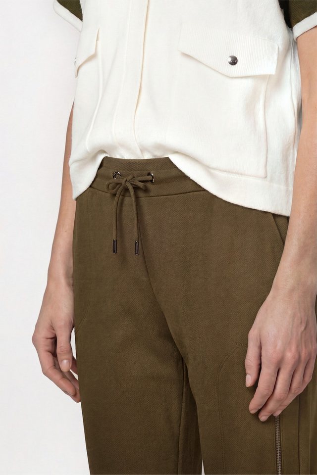 Monari Jogger Pants Hose Basic Rippe 72cm Regular fit mit Taschen Bild 2