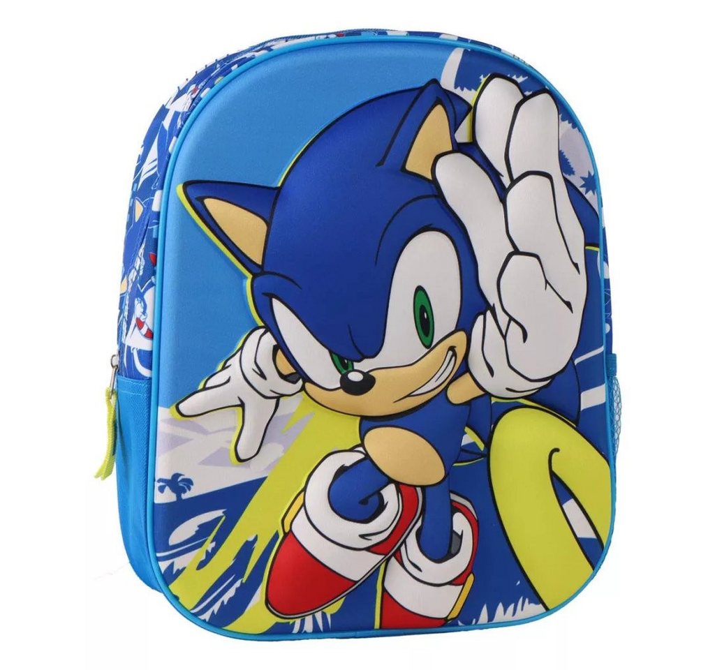 Sonic Kinderrucksack Sonic the Hedgehog Power Run 3D Rucksack der ultimative Begleiter (1-tlg)