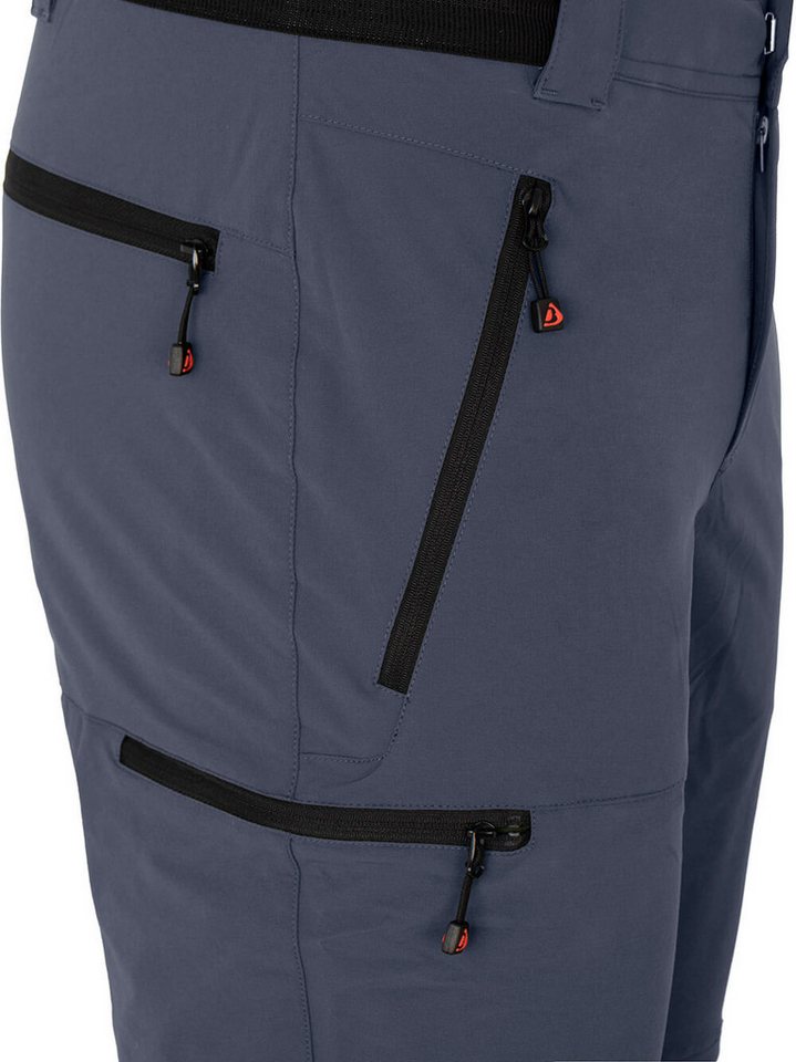 Bergson Outdoorhose ARRESÖ COMFORT Zipp Off Herren Wanderhose, leicht, strapazierfähig, Kurzgrößen, grau/blau Bild 2