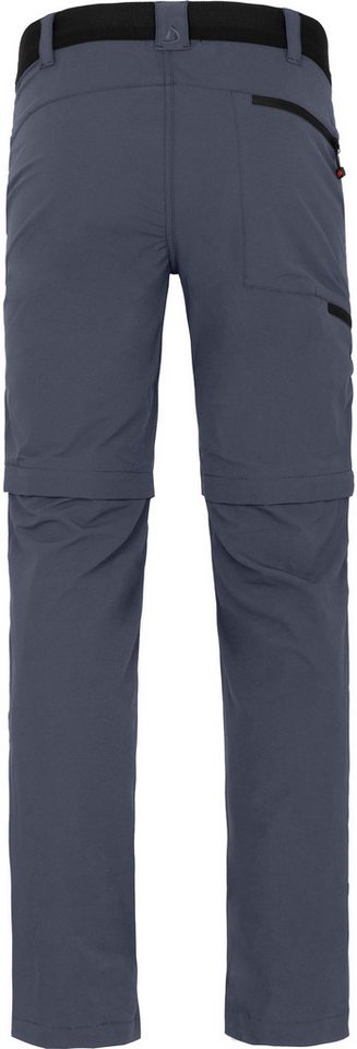 Bergson Outdoorhose ARRESÖ COMFORT Zipp Off Herren Wanderhose, leicht, strapazierfähig, Kurzgrößen, grau/blau Bild 4