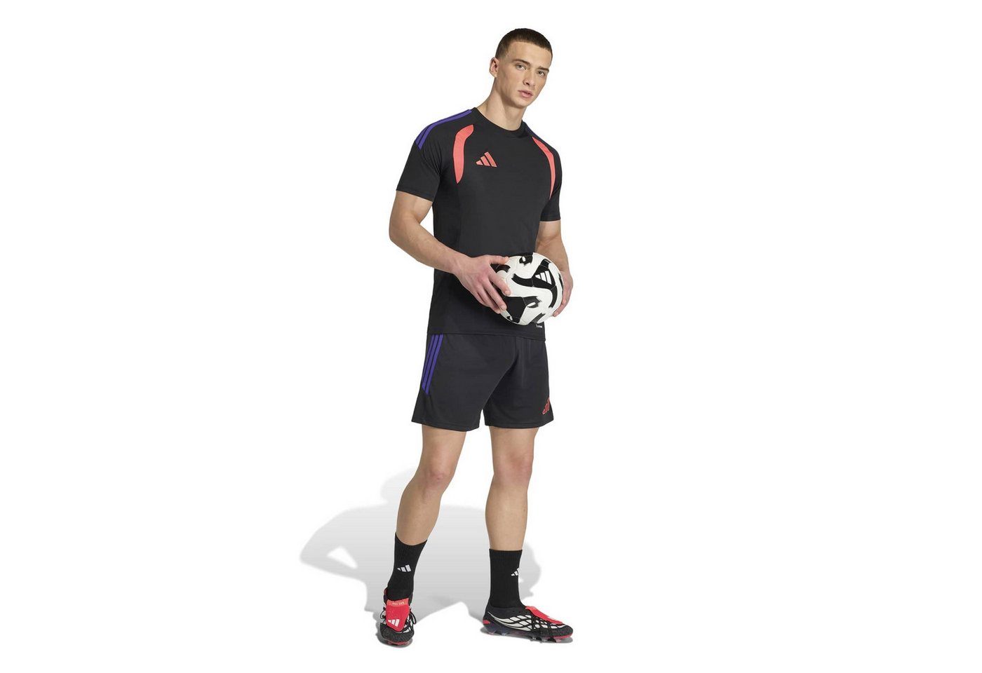 adidas Performance Fußballtrikot TIRO26L JSY M BLACK/PURPUR/SEMTUR