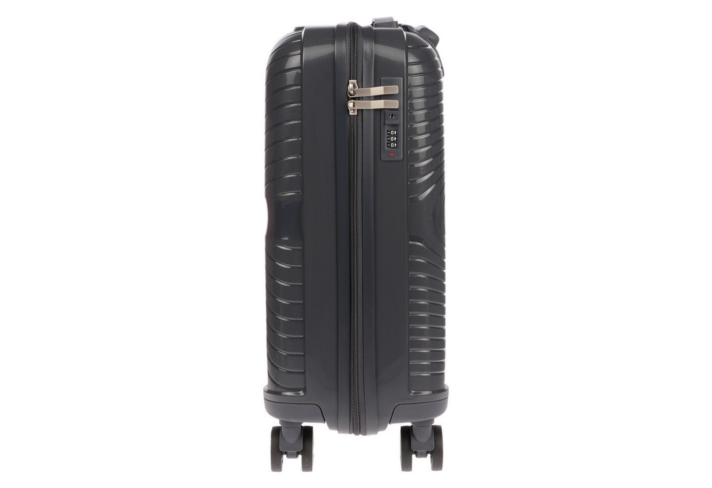Christian Wippermann Business-Trolley Handgepäckkoffer Handgepäck Koffer 55x40x20, 4 Rollen, Hartschale Bordgepäck Leicht