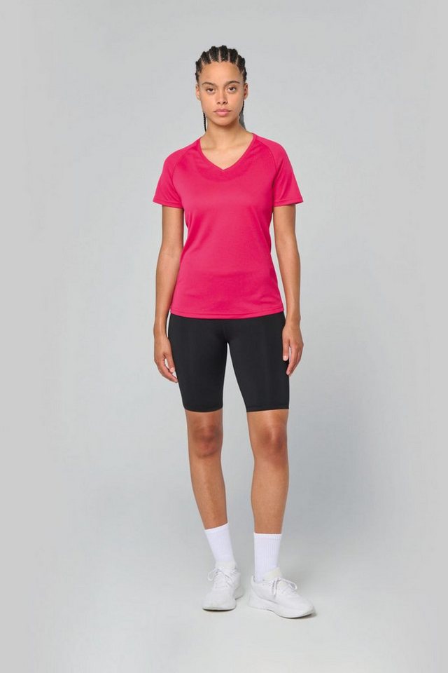 Proact Trainingsshirt Damen Kurzarm-Sportshirt mit V-Ausschnitt Bild 3