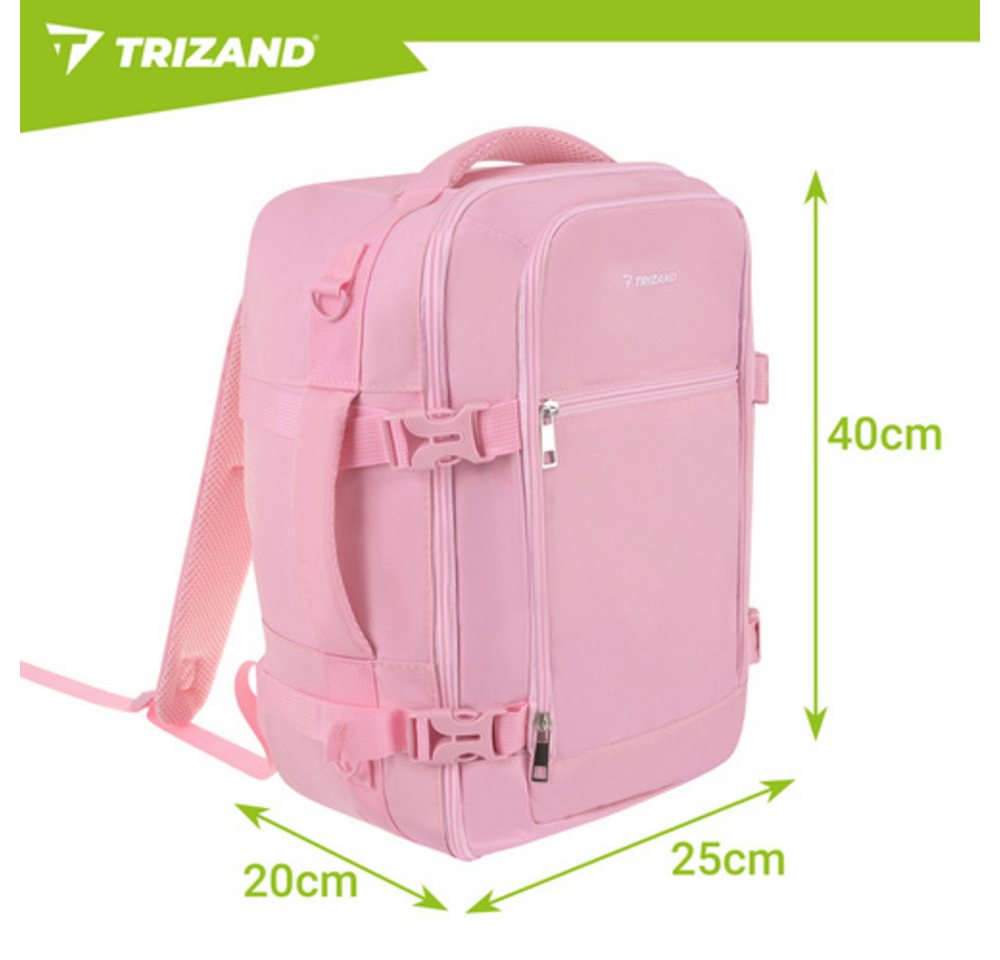 Trizand Reiserucksack Handgepäck 2-in-1 Rucksack (Spar-Set, 1-tlg., leichte Kabinentasche), 20L Volumen bieten Platz für alles Nötige Bild 2
