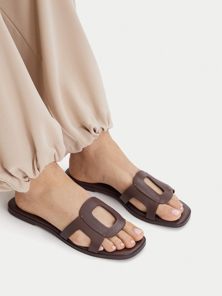 GINO ROSSI Gino Rossi Damen Flip-Flops Braun Gino Rossi-C-V2320-15-1 Braun Dunkel Badepantolette Bild 2