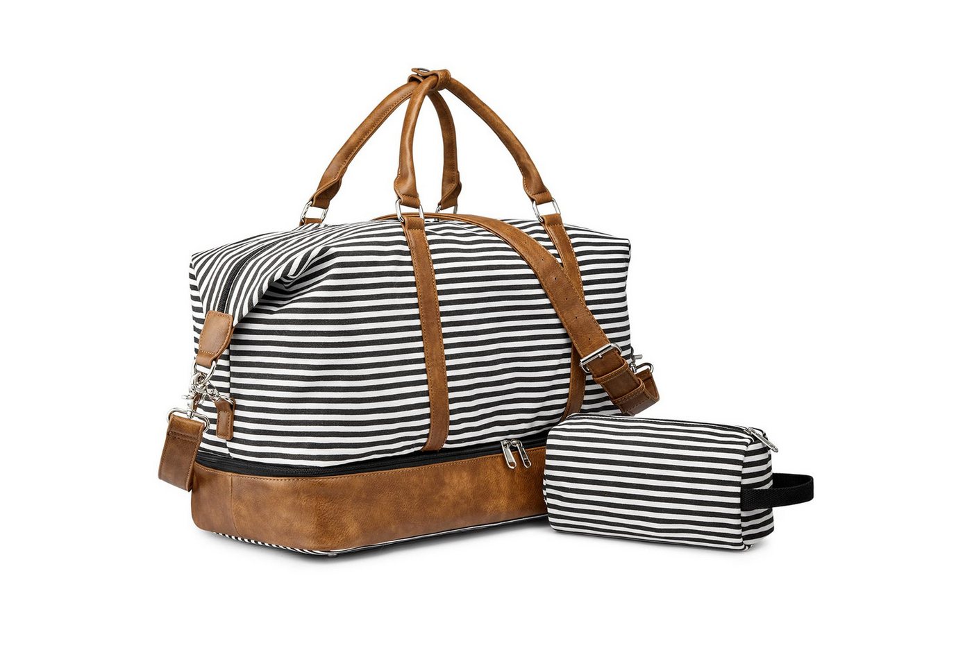 S-ZONE Reisetasche Weekender Reisetasche Tragetasche Freizeittasche Gymbag, Hängekoffer Reisetaschen mit Schuhfach für Damen und Herren