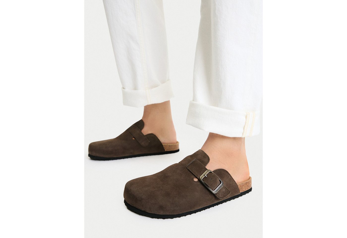 Go Soft Go Soft Herren-Flip-Flops in Braun Badepantolette Bild 4