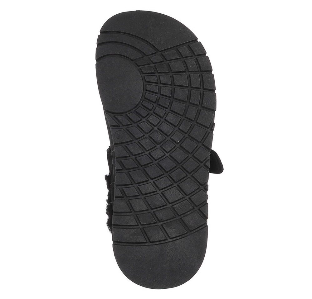 Ital-Design Damen Clog mit Plateausohle und Futter Snowboots (92125529) Flach Hausschuhe in Schwarz Bild 2
