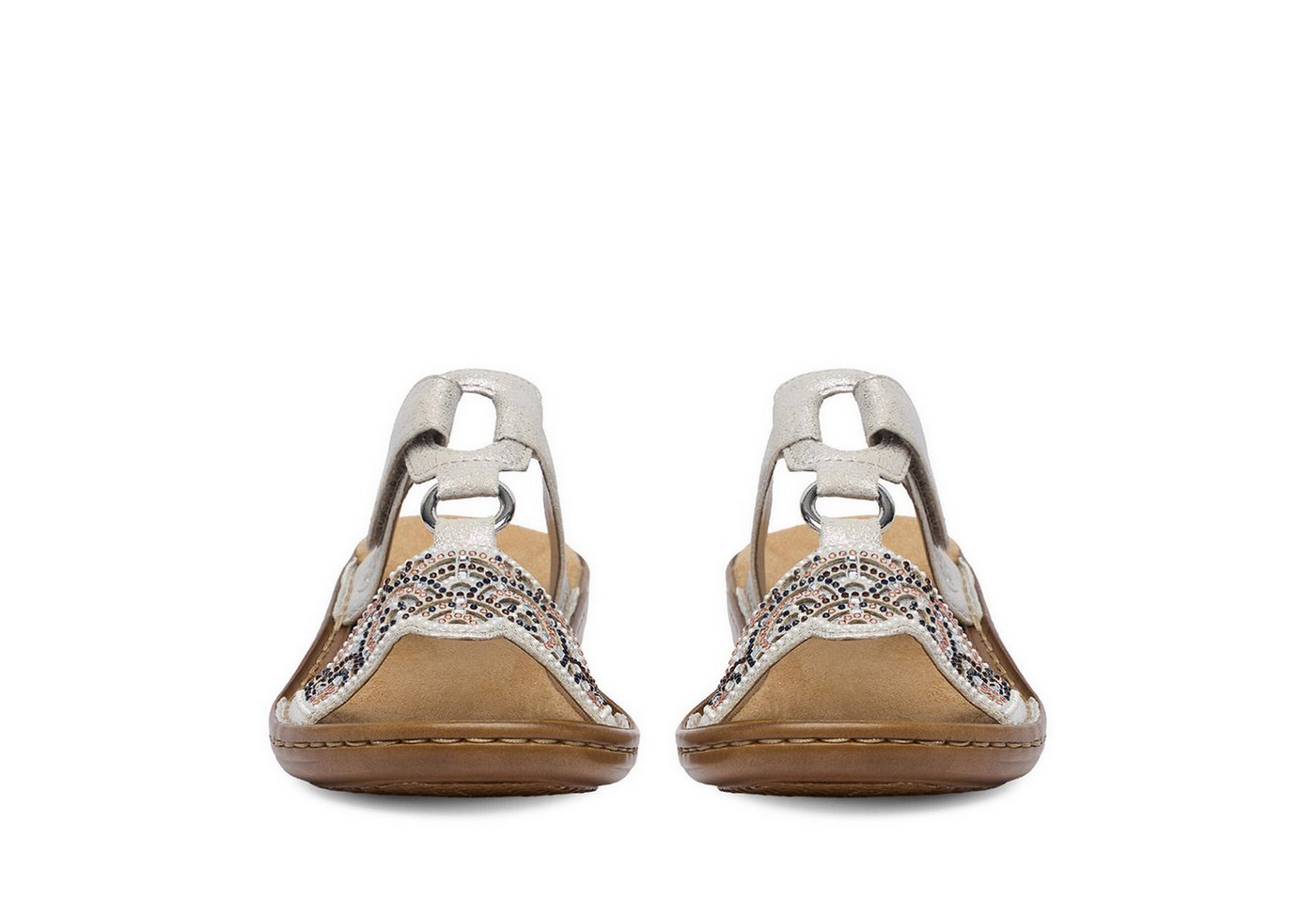 Rieker Rieker Damen-Flip-Flops Silber 608K2-40 Badepantolette