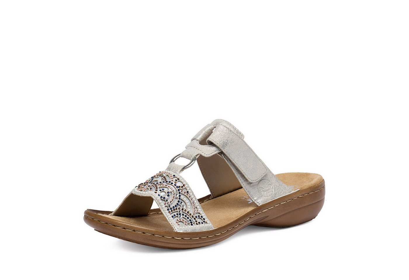 Rieker Rieker Damen-Flip-Flops Silber 608K2-40 Badepantolette Bild 4