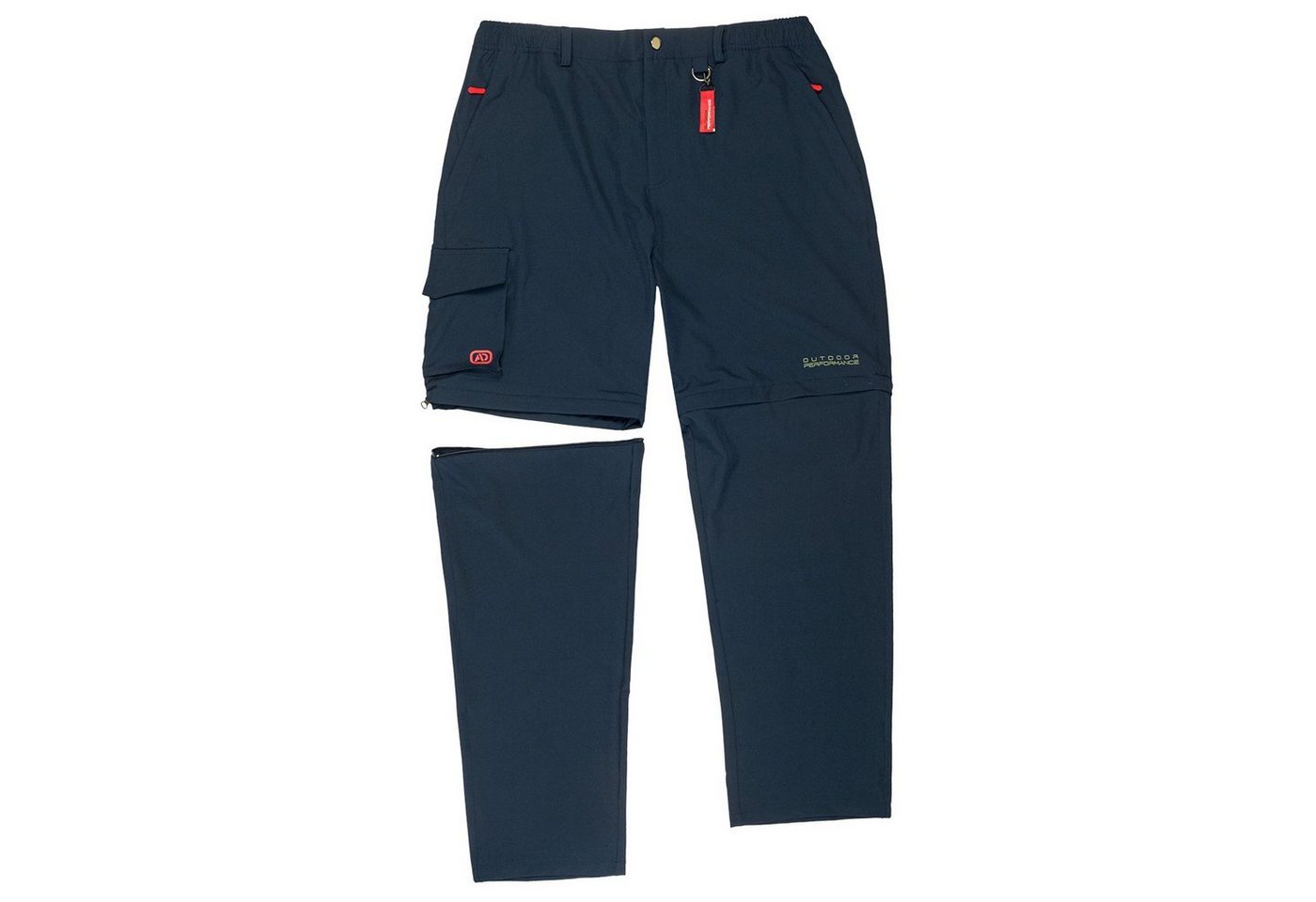 ADAMO Outdoorhose Adamo Übergrößen Outdoor-Zipp-off-Hose navy