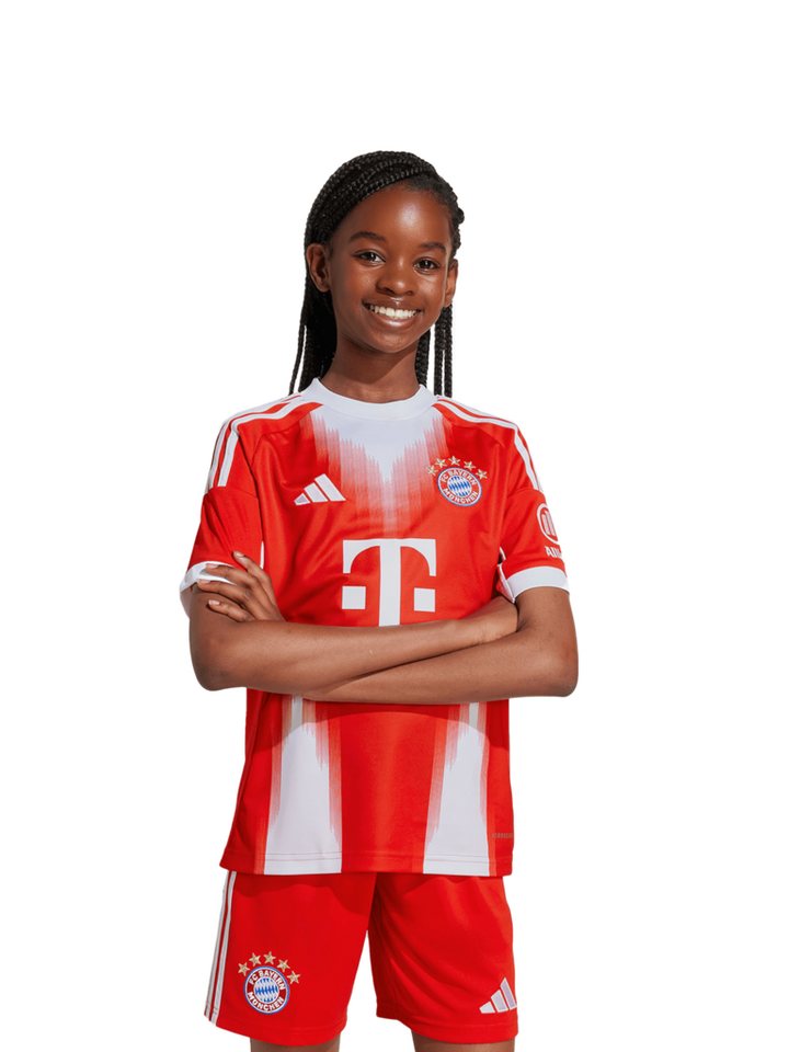 adidas Performance Fußballtrikot FC Bayern München, Trikot Home 25-26, Kinder, Rot/Weiß Bild 2