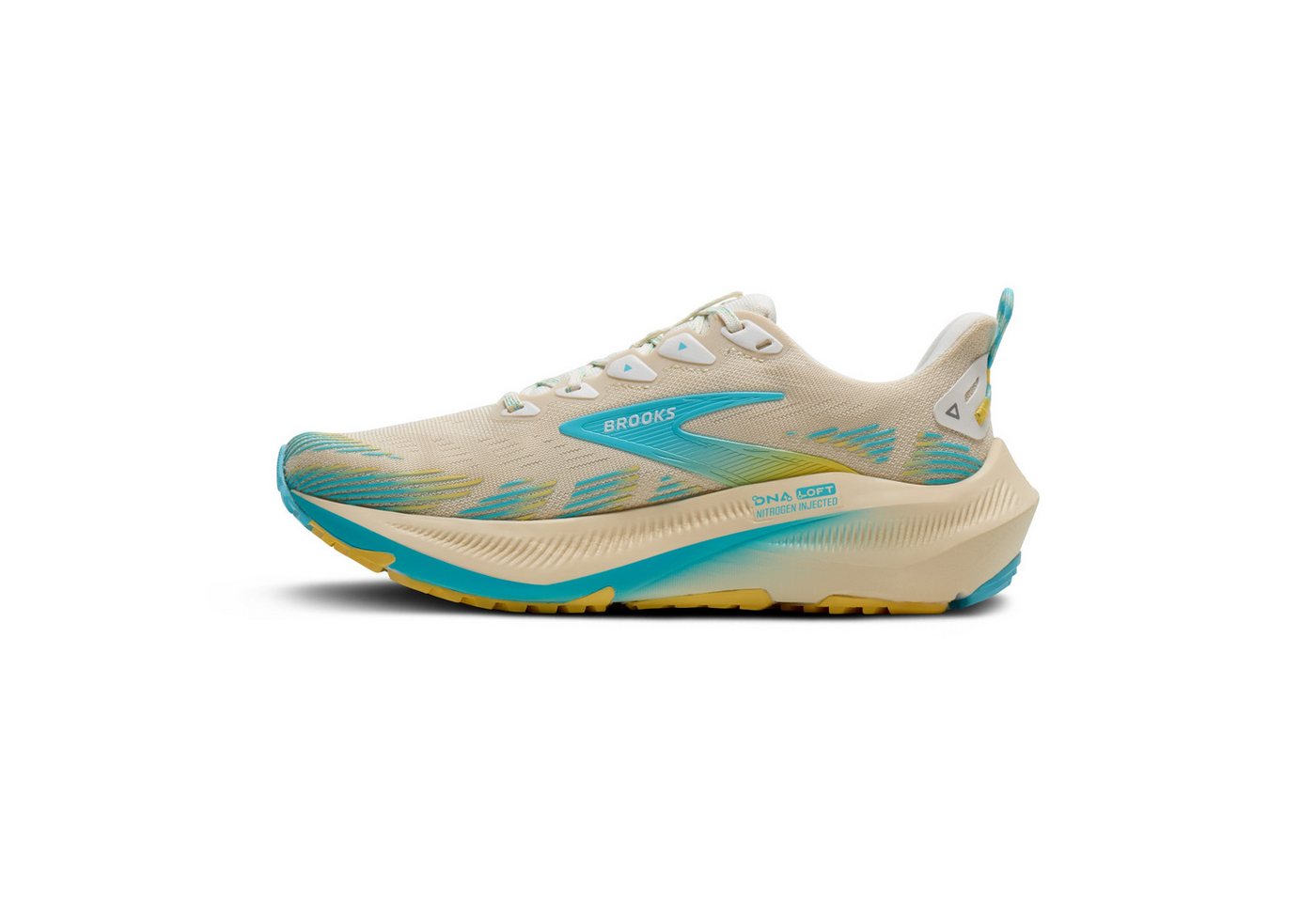 Brooks Ghost Trail - Damen Trailrunningschuh - Sand/Star White/Golden Hour Laufschuh Bild 2