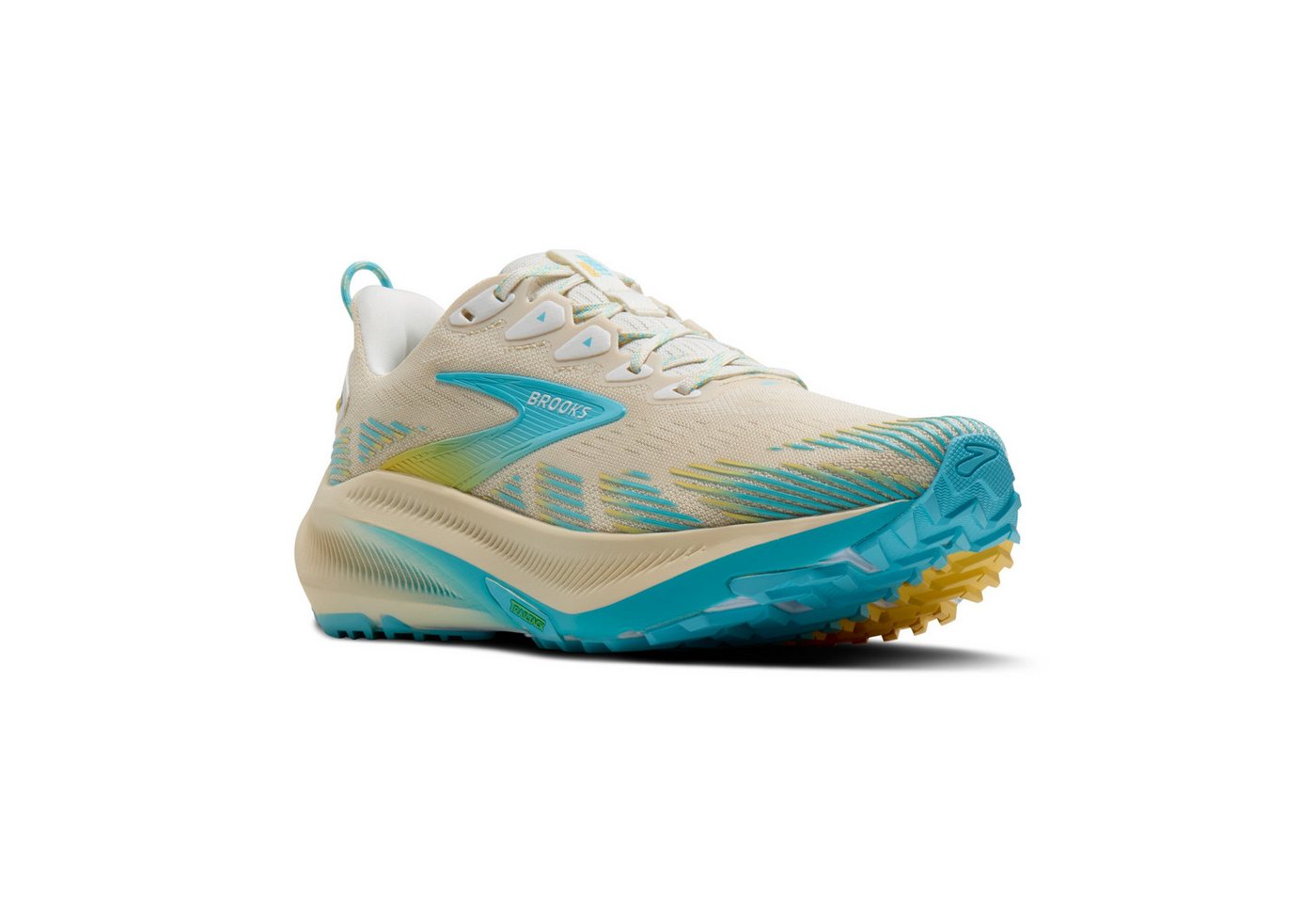Brooks Ghost Trail - Damen Trailrunningschuh - Sand/Star White/Golden Hour Laufschuh Bild 3