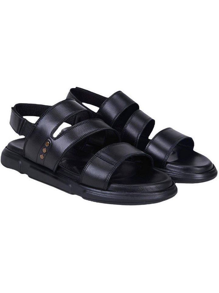Desa DESA Herren-Ledersandalen mit Nietenbesatz Badezehentrenner Bild 4