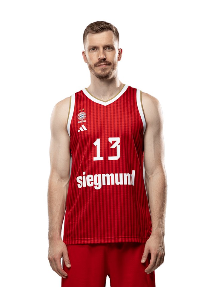 adidas Performance Fußballtrikot FC Bayern München, Basketball AU Trikot Home 26-27, Herren, Rot Bild 3