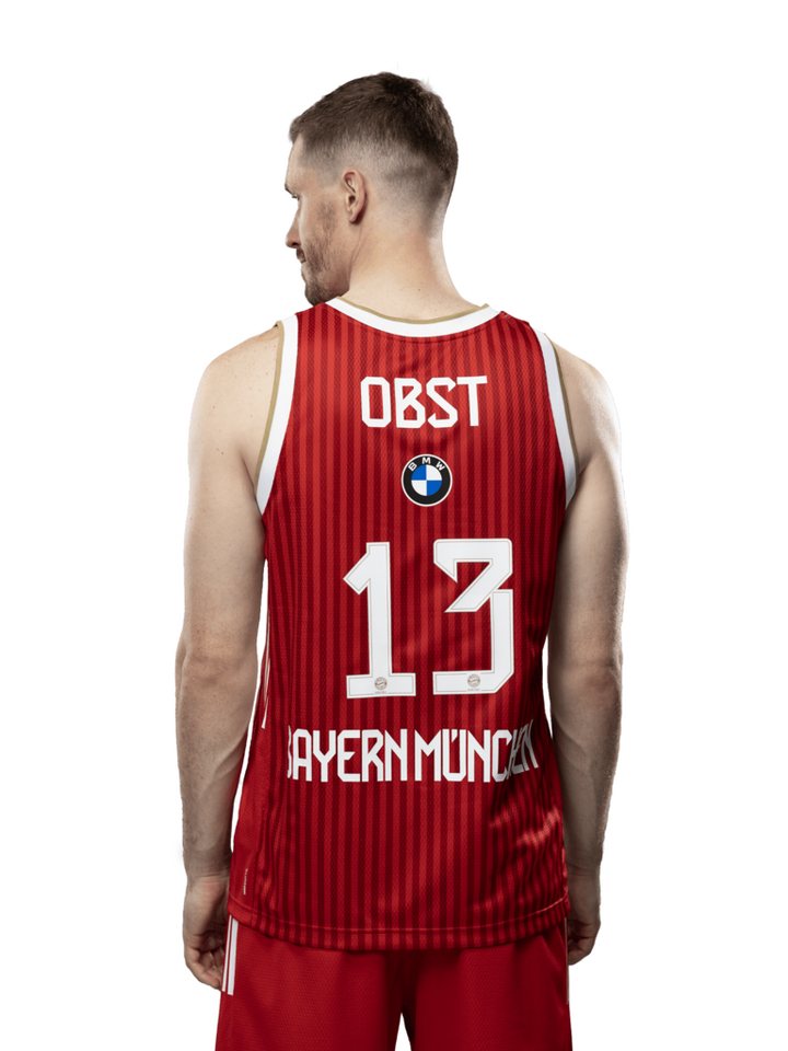 adidas Performance Fußballtrikot FC Bayern München, Basketball AU Trikot Home 26-27, Herren, Rot Bild 4