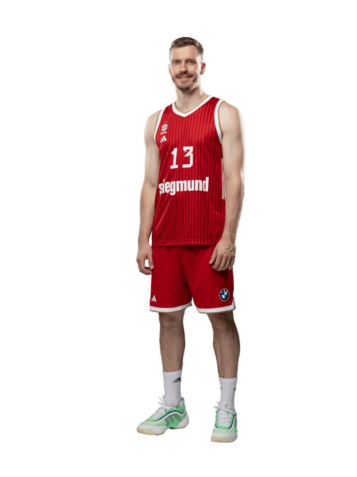 adidas Performance Fußballtrikot FC Bayern München, Basketball AU Trikot Home 26-27, Herren, Rot Bild 5