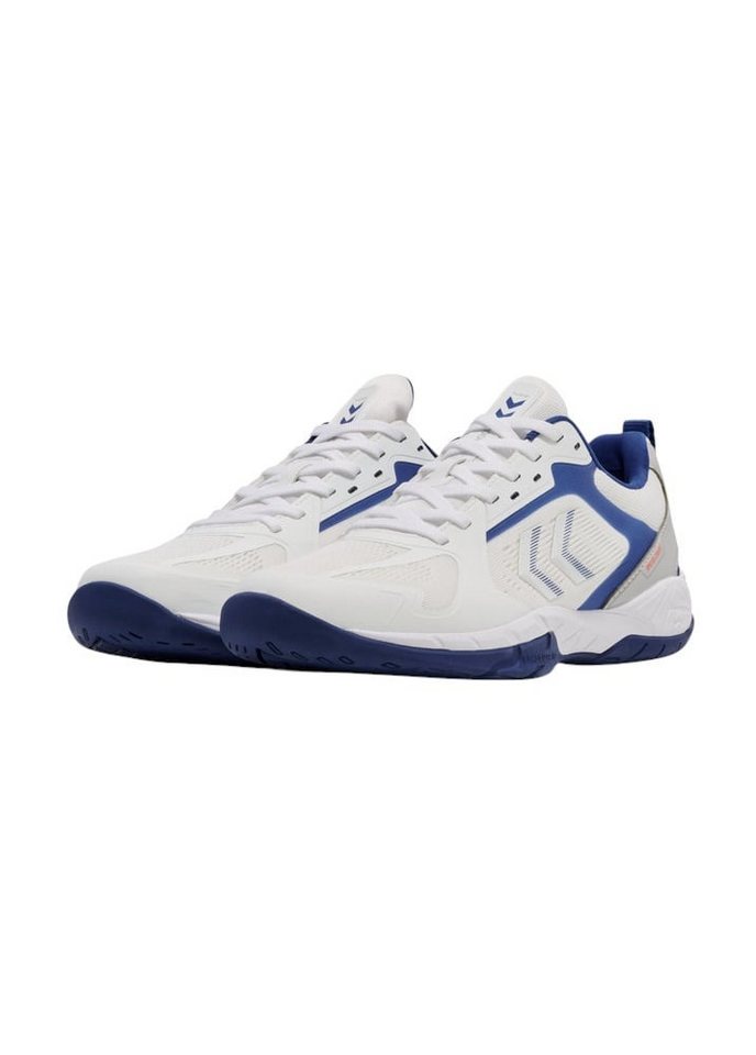 hummel Hallen-Indoorschuhe Speed Court weiss/blau Herren Badmintonschuh