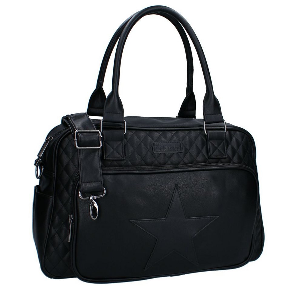Vadobag Wickeltasche Große Schwarze Baby Wickeltasche Kunstleder mit Wickelunterlage Bild 2