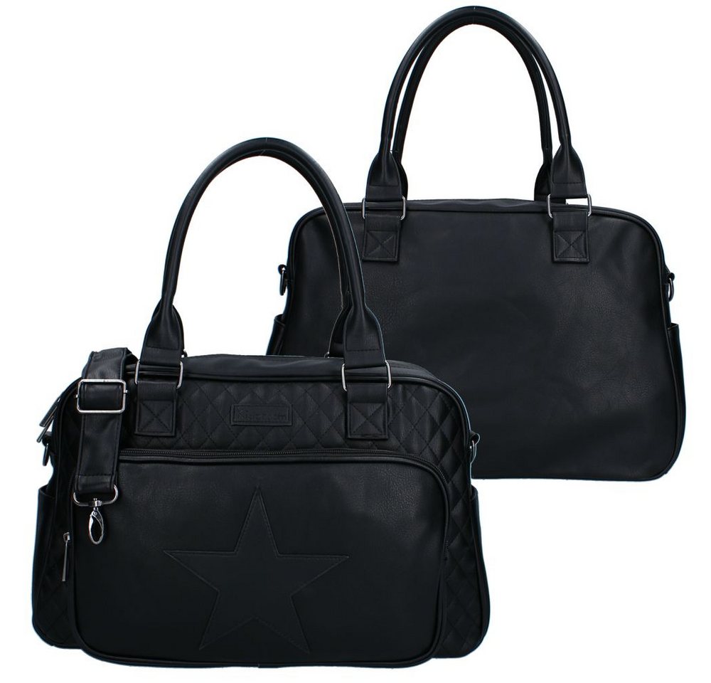 Vadobag Wickeltasche Große Schwarze Baby Wickeltasche Kunstleder mit Wickelunterlage Bild 3
