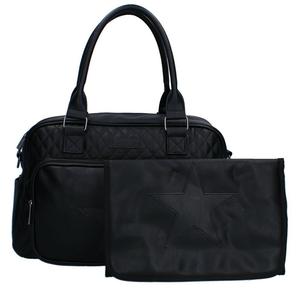 Vadobag Wickeltasche Große Schwarze Baby Wickeltasche Kunstleder mit Wickelunterlage Bild 5