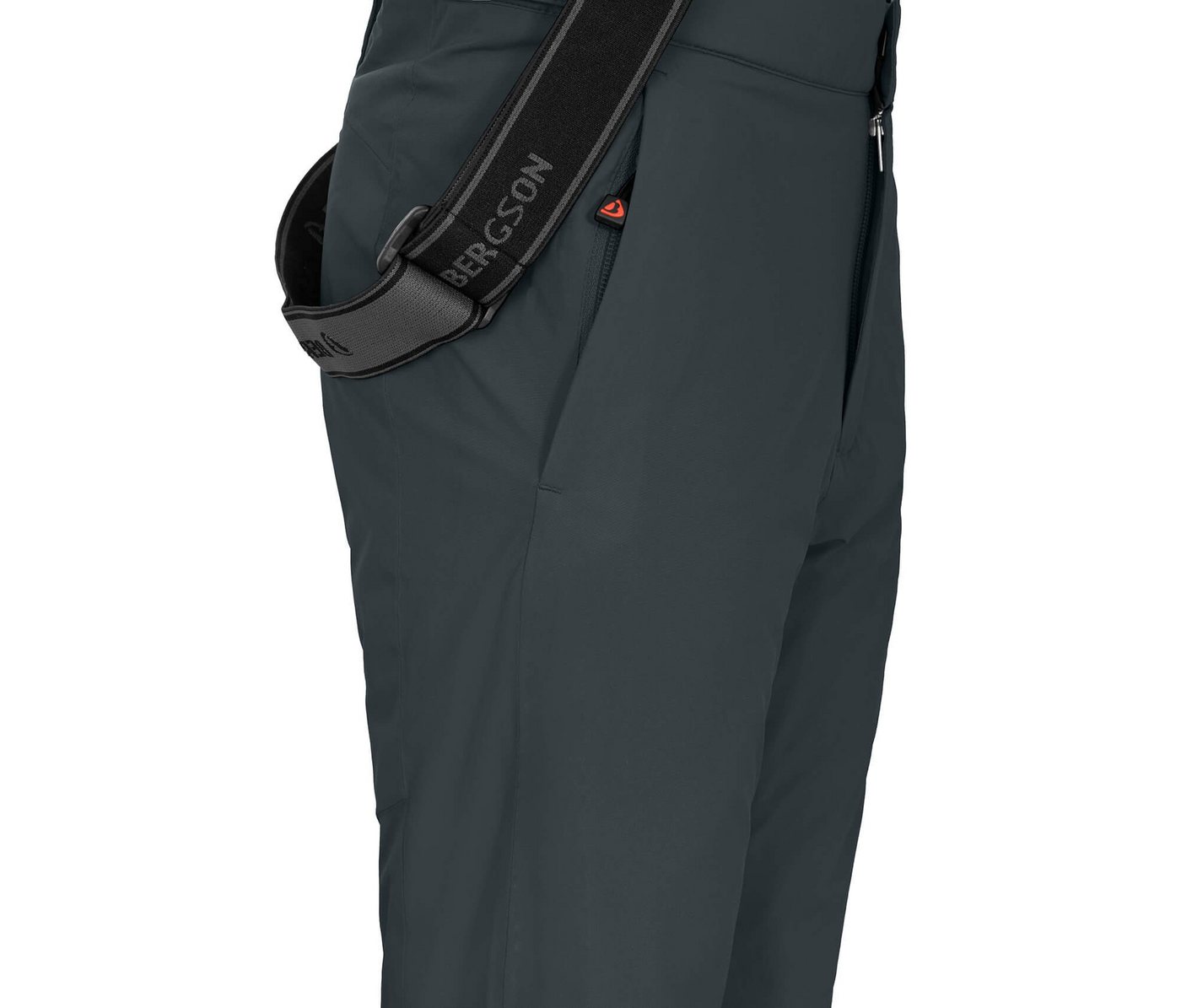 Bergson Skihose PELLY MAXI Kinder Skihose, wattiert, 20000 mm Wassersäule, Normalgrößen, dunkel