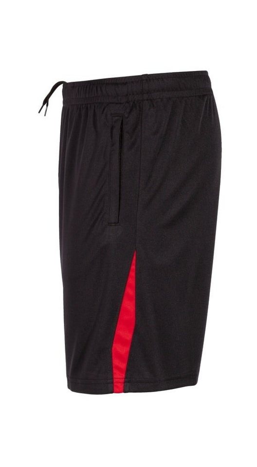 Joma Sporthose Bermuda Championship VII (100% Polyester) kurz schwarz/rot Herren Bild 4