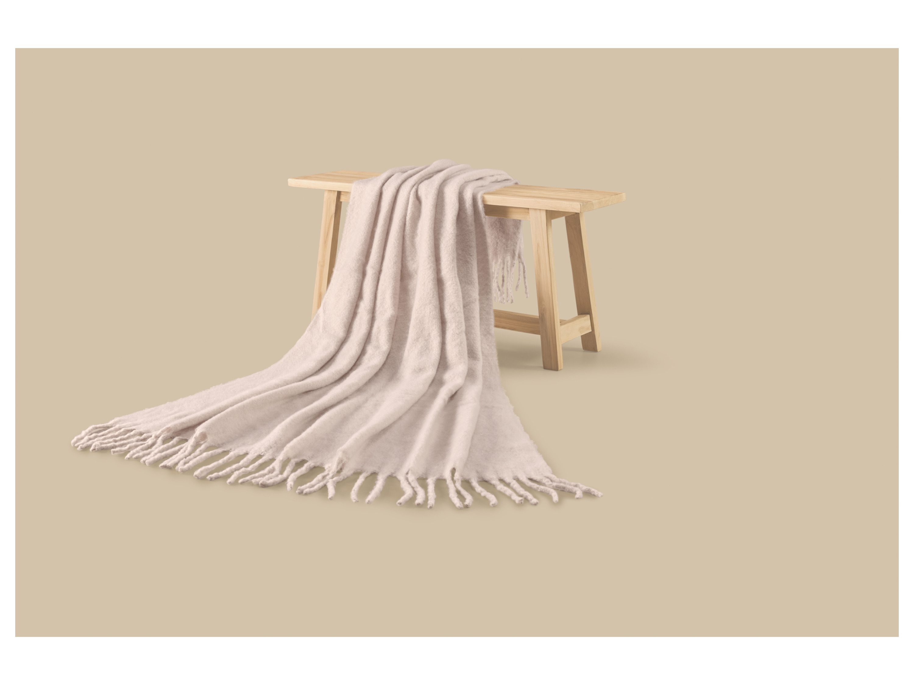 LIVARNO® Wohndecke, 130 x 170 cm (Beige) Bild 3