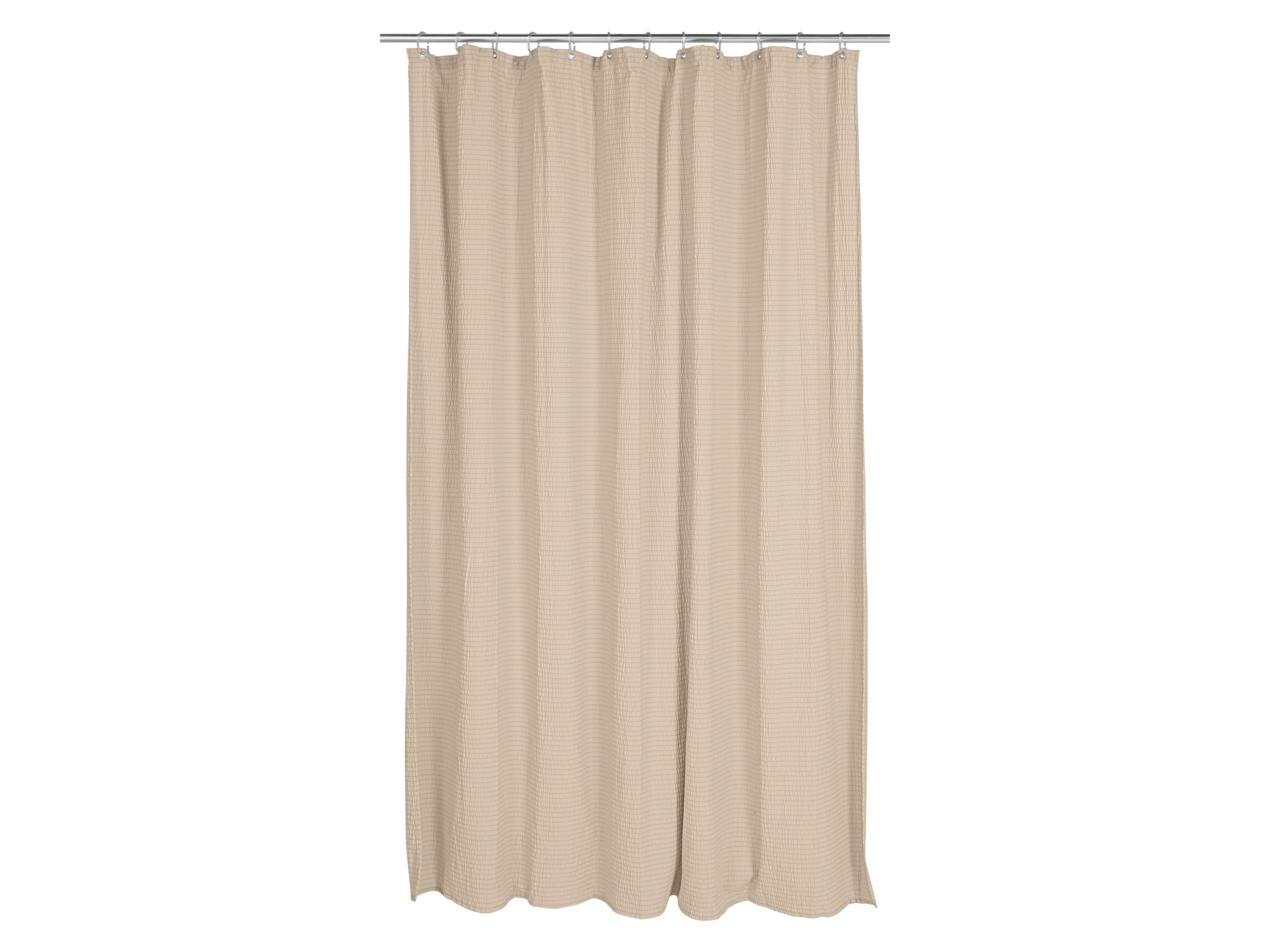 LIVARNO® Premium Seersucker Duschvorhang, 180 x 200 cm (Beige) Bild 2