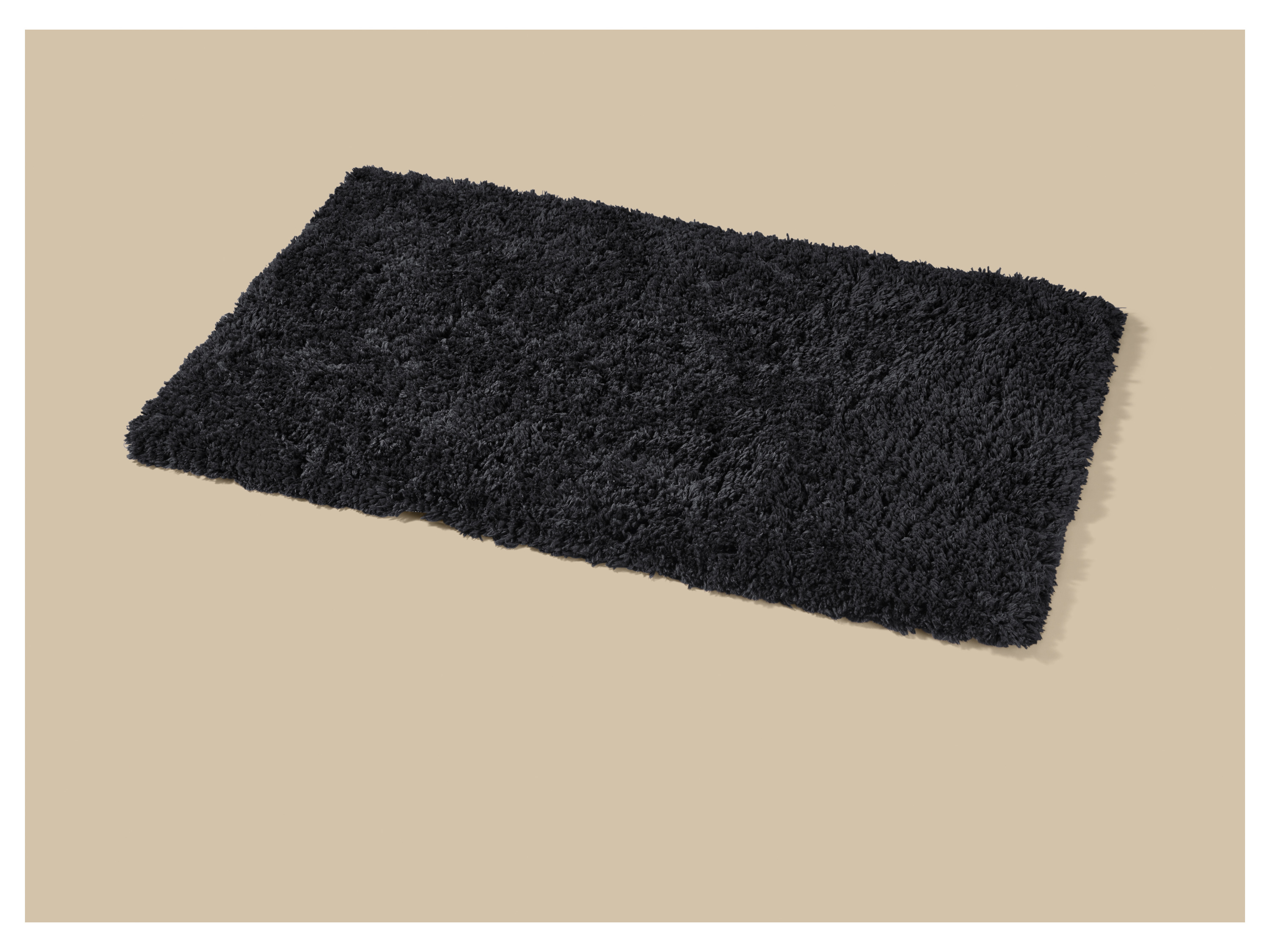 LIVARNO® Badematte, 50 x 80 cm / Ø 70 cm (Schwarz) Bild 2