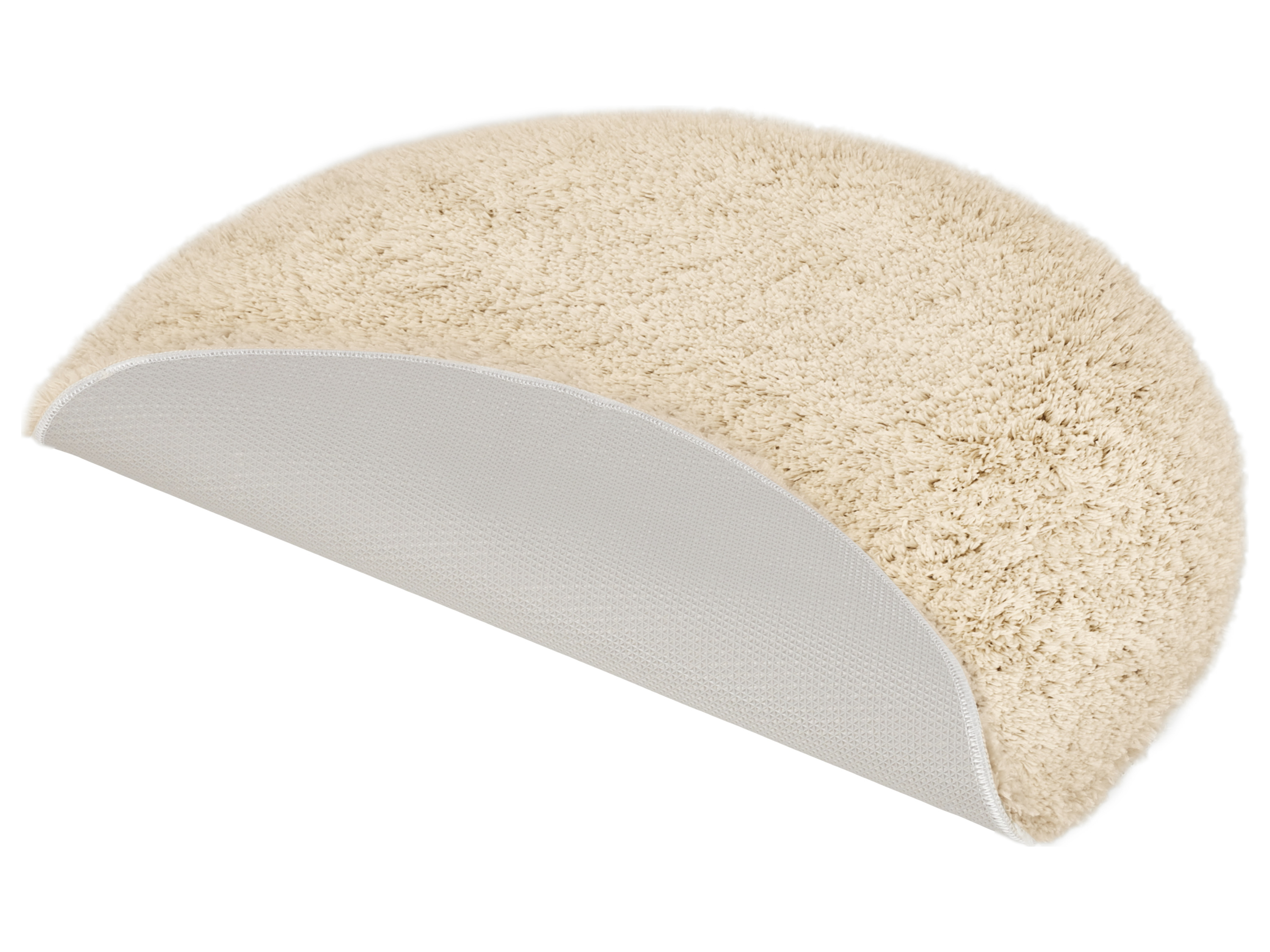 LIVARNO® Badematte, 50 x 80 cm / Ø 70 cm (beige rund)