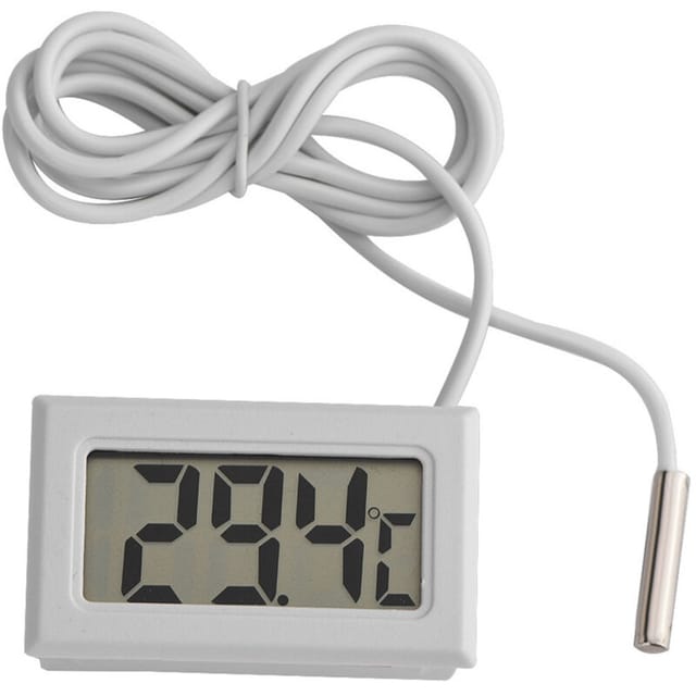 Mini termómetro digital con pantalla LED y sensor de temperatura, termómetro digital LCD.