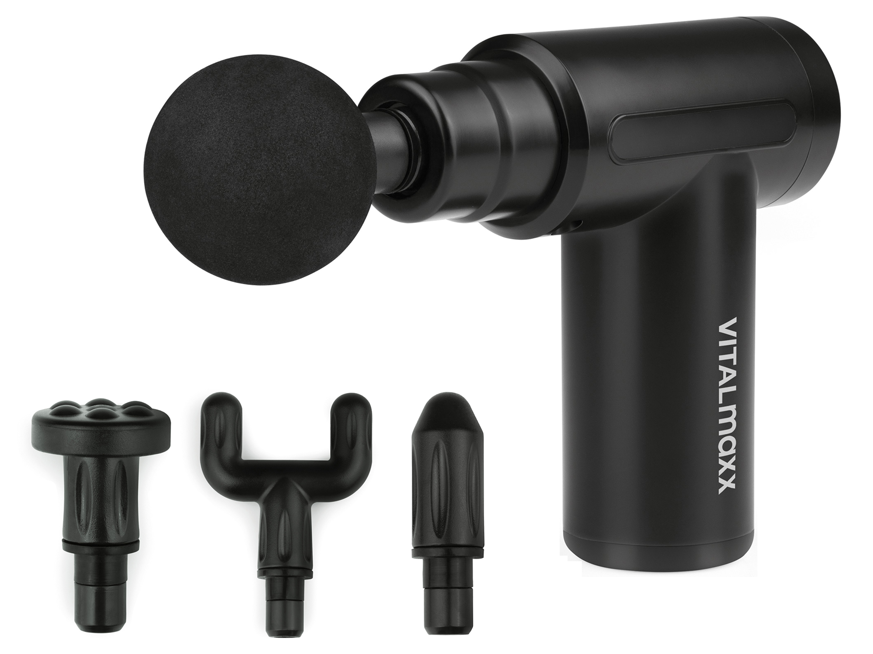 VITALMAXX Mini Massage Gun »Power Plus«, 4 verschiedene Aufsätze